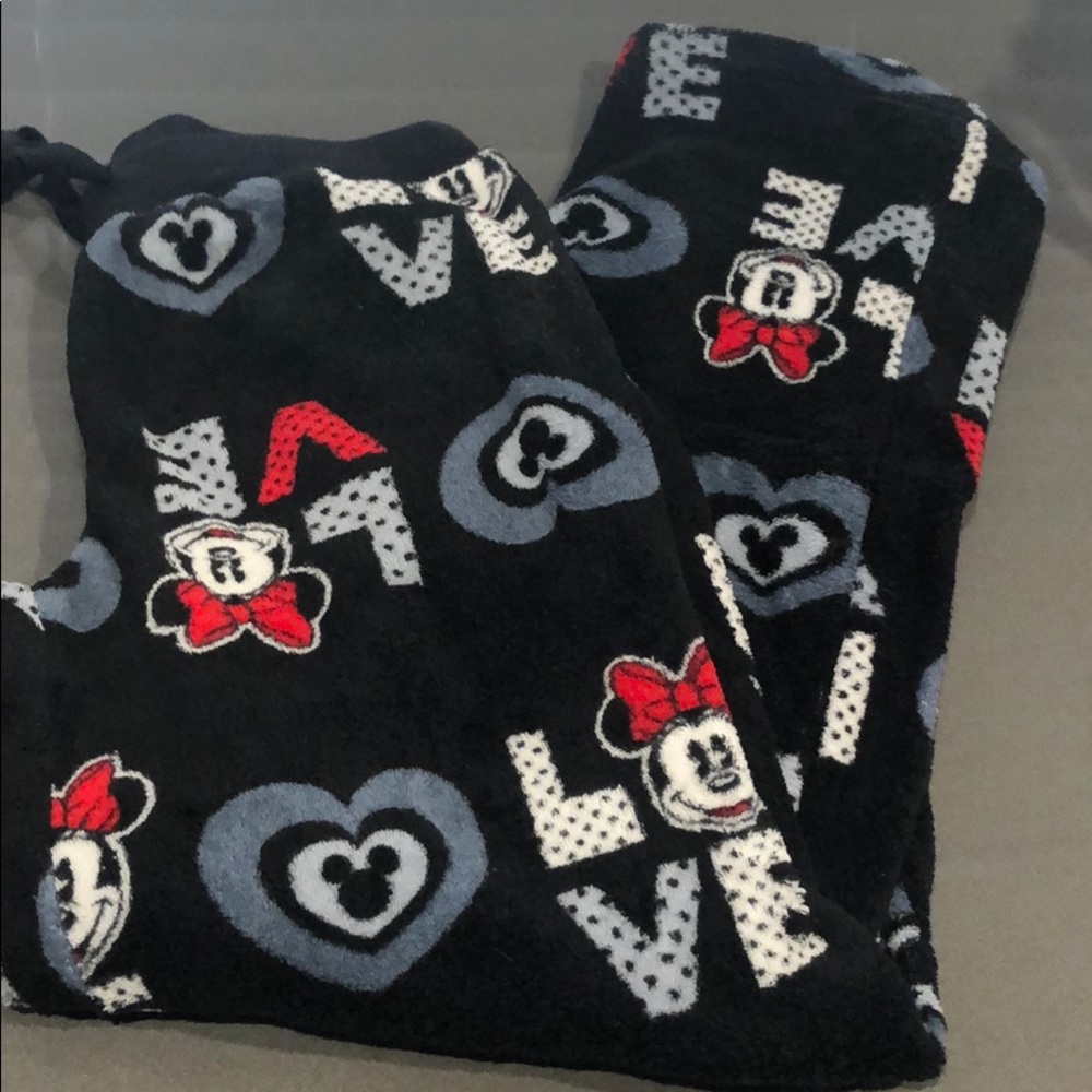 Disney Minnie Mouse Love Pajama Pants Small